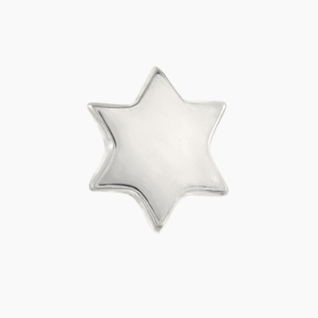 Sterling Silver Jewish Star Earrings | mazi + zo jewelry