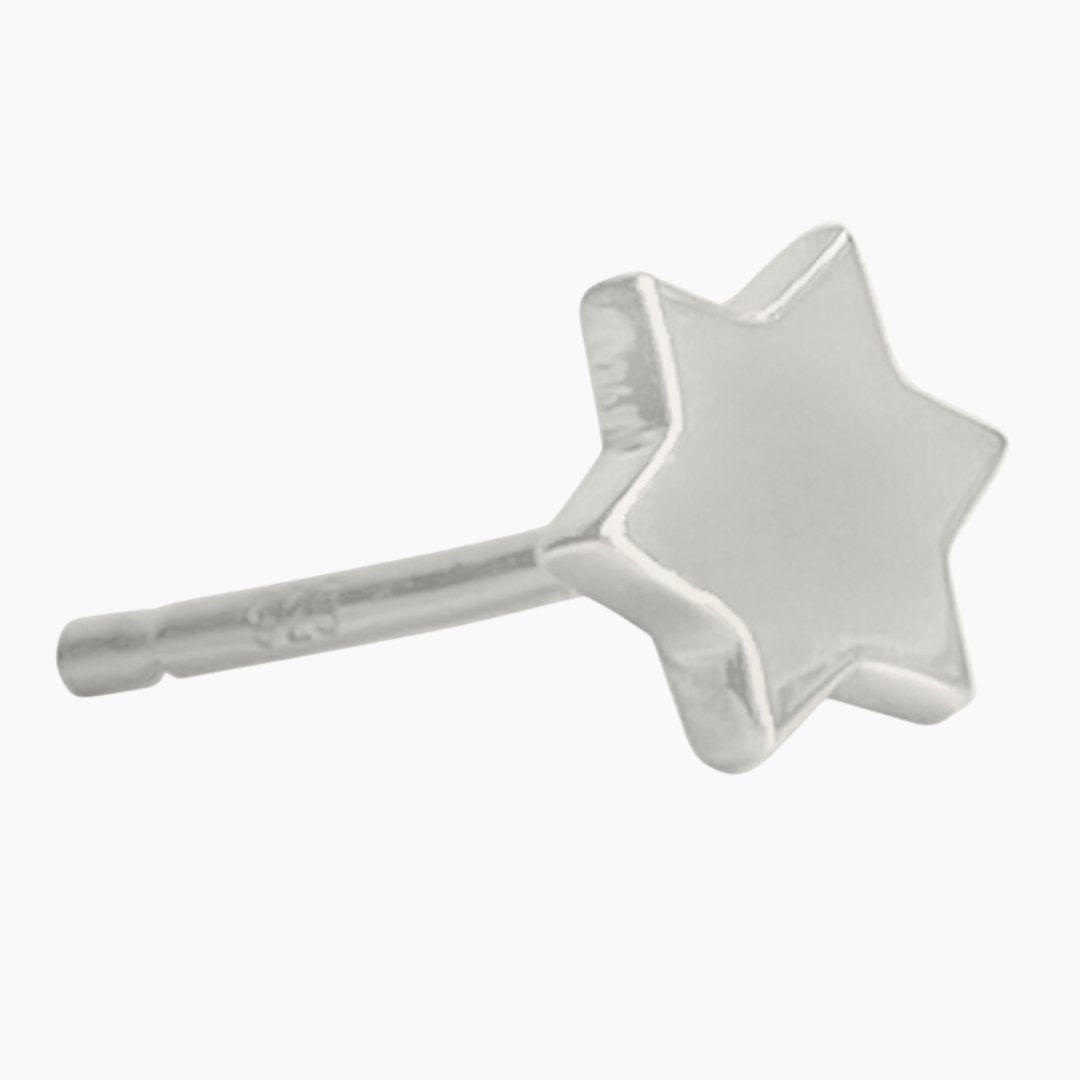 Sterling Silver Jewish Star Earrings | mazi + zo jewelry