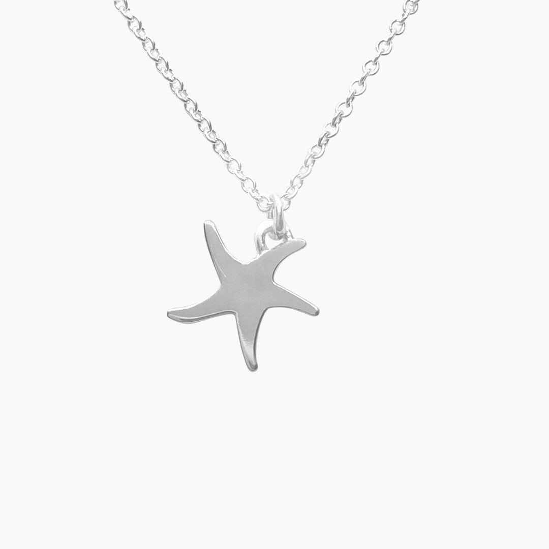 Sterling Silver Starfish Necklace | mazi + zo