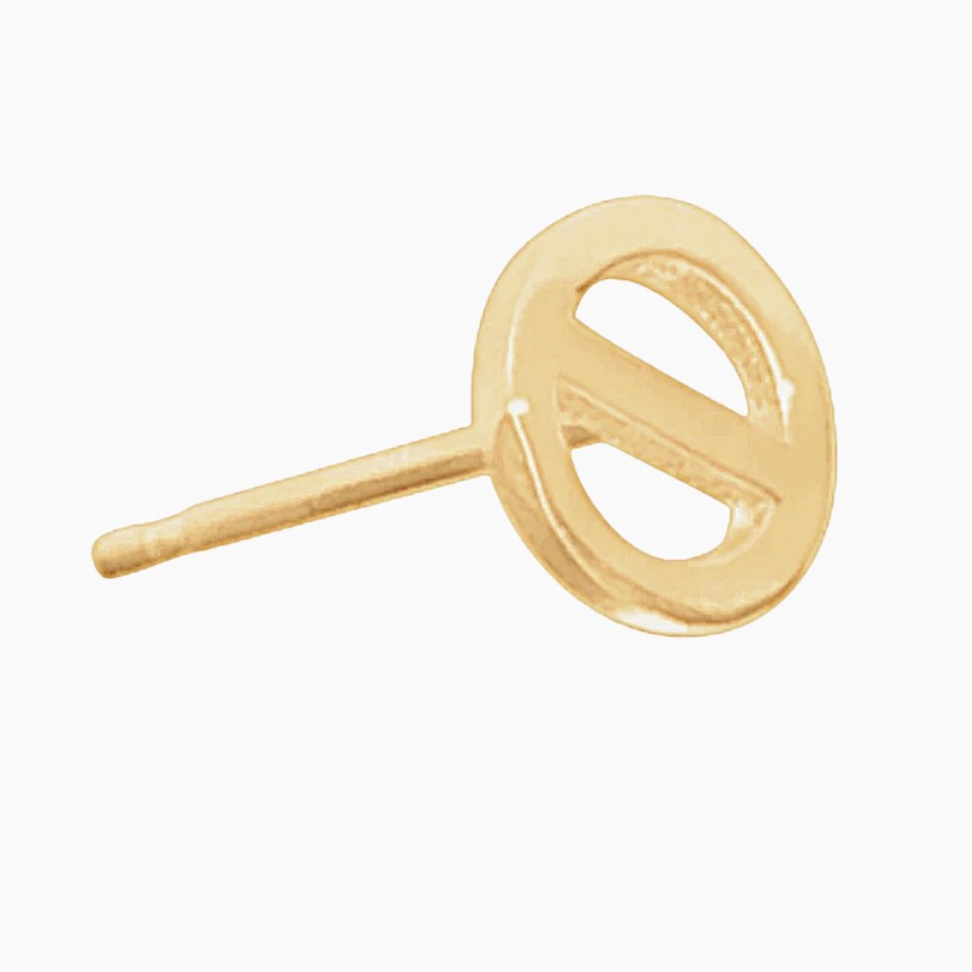 14k Gold Theta Earring | mazi + zo sorority jewelry