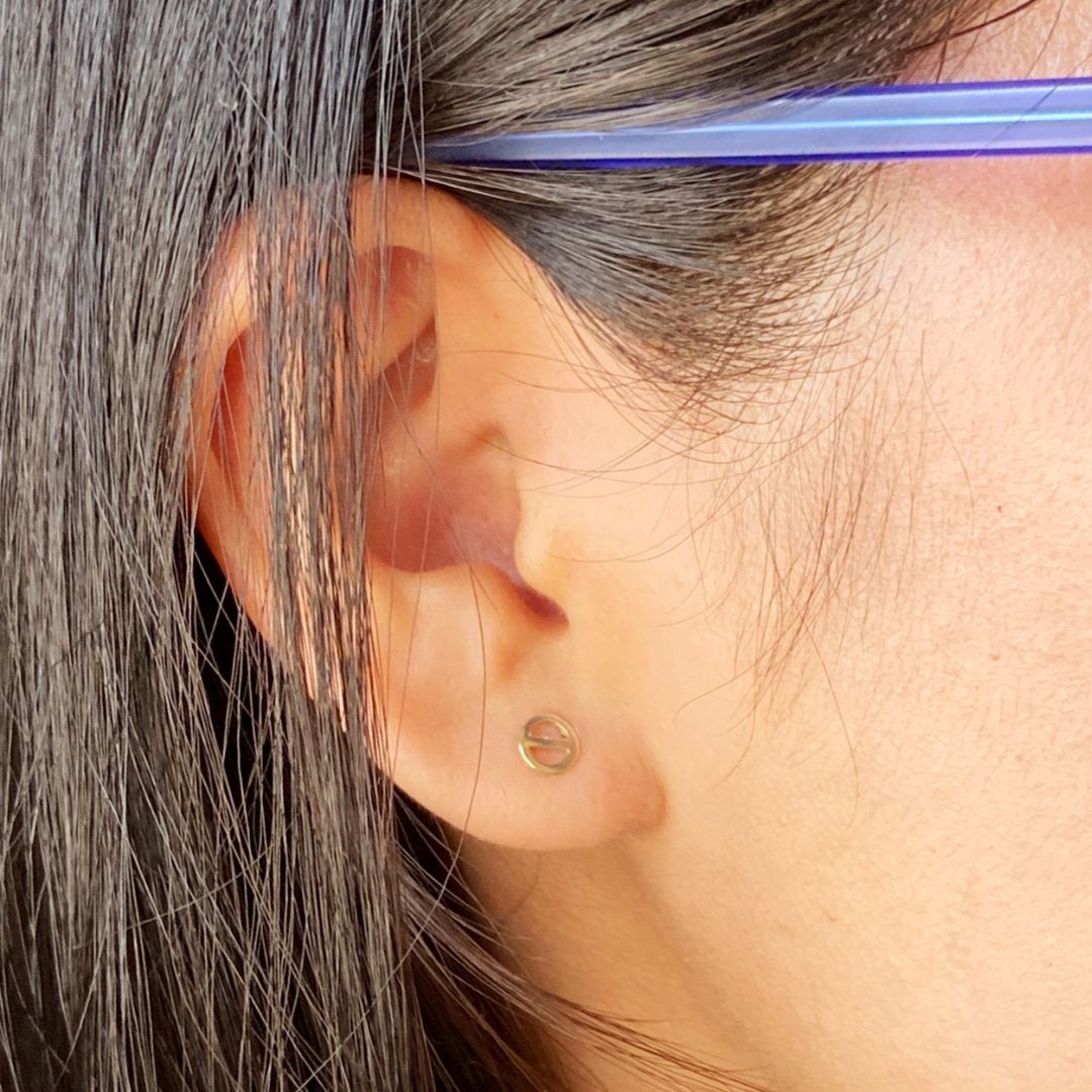 14k Gold Greek Theta Earrings | mazi + zo sorority jewelry