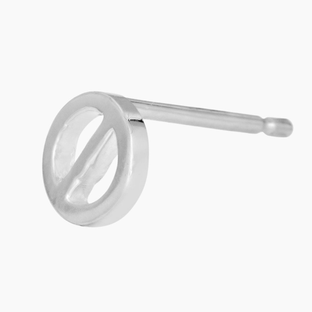 Sterling Silver Theta Earrings | mazi + zo sorority jewelry