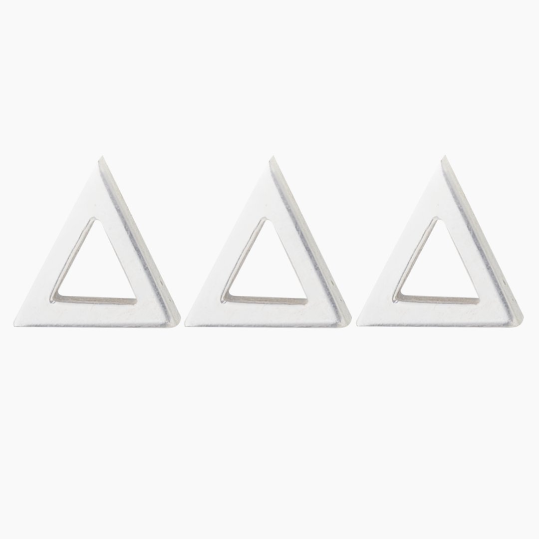 Sterling Silver TriDelta Earrings | mazi + zo sorority jewelry