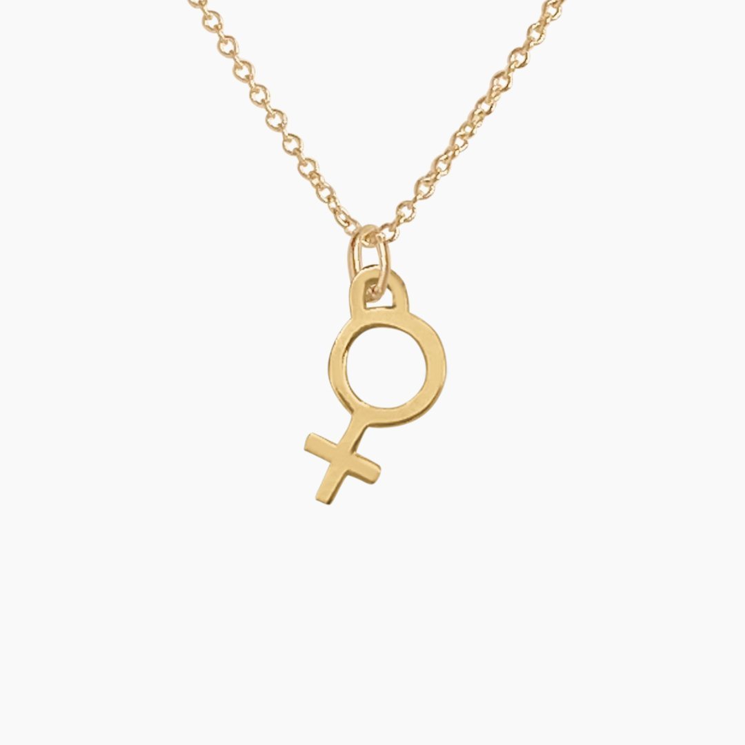 14k Gold Venus Necklace | Feminist Jewelry | mazi + zo jewelry