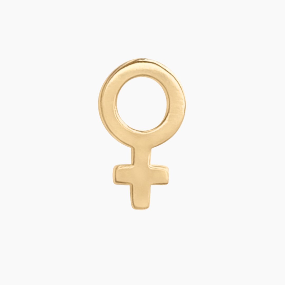 14k Gold Venus Symbol Earrings | mazi + zo jewelry