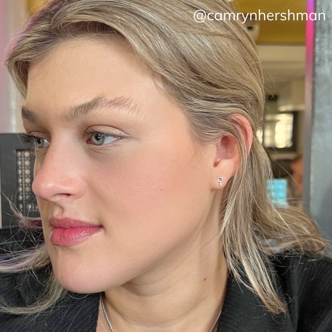 Sterling Silver Venus Symbol Earrings | mazi + zo jewelry