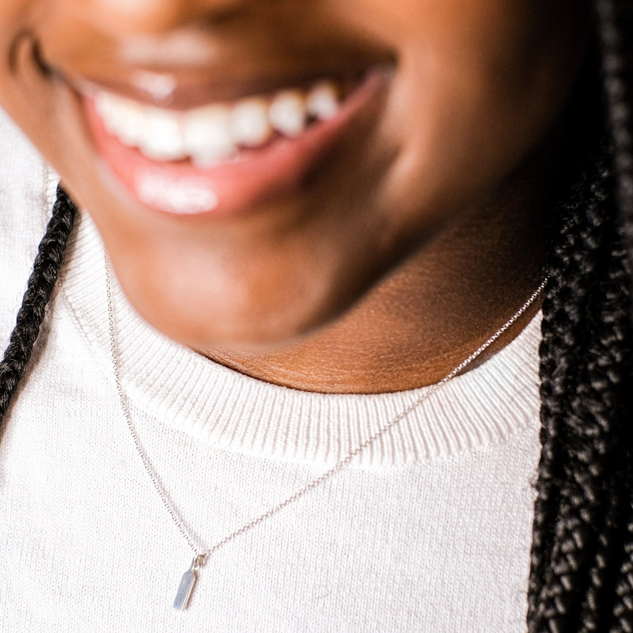 Sterling Silver Wine Bottle Necklace| mazi + zo