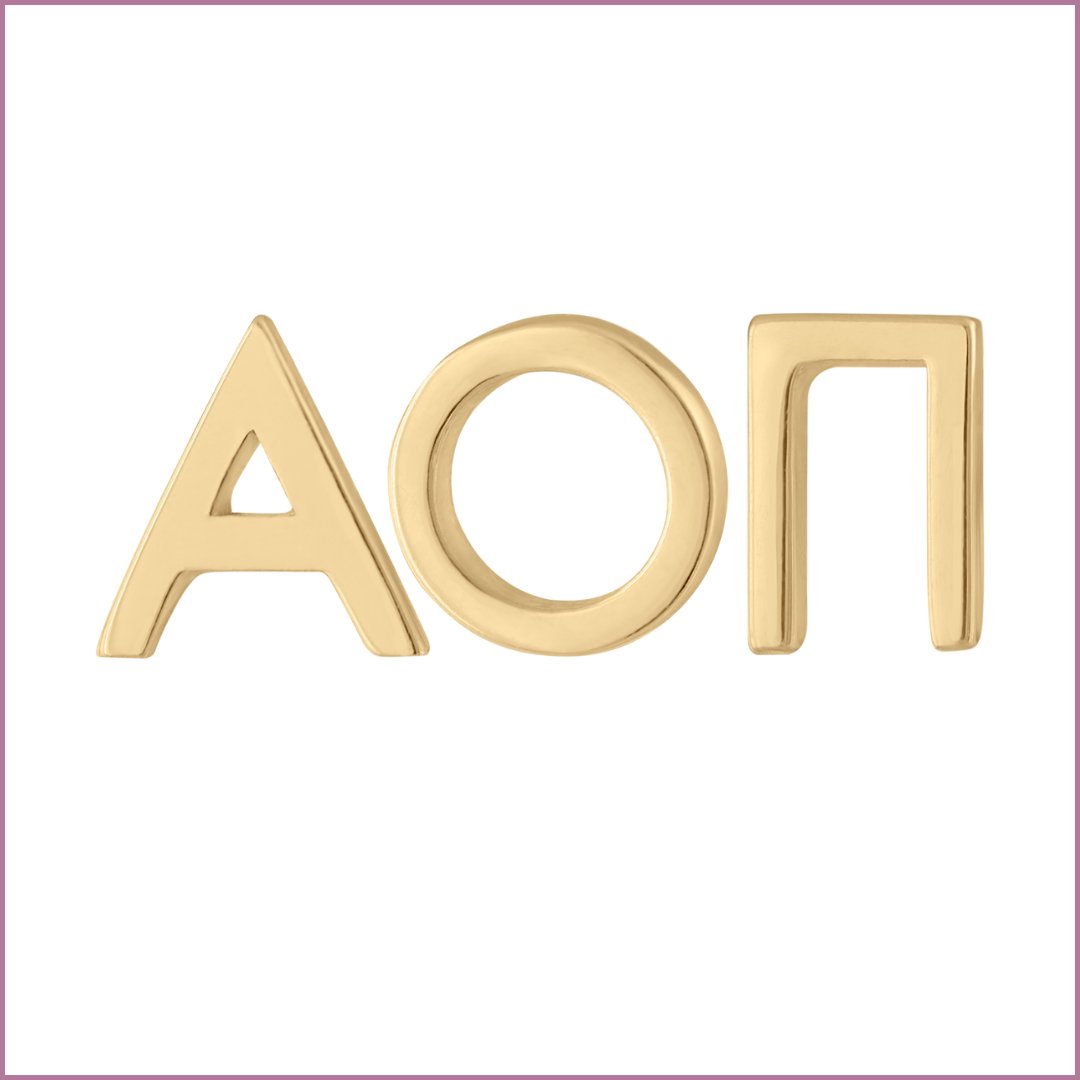 Aopi Symbol Alpha Omicron Pi Jewelry – Necklaces, Rings & Earrings