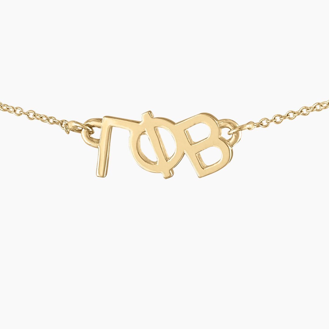 14k Gold Gamma Phi Beta Necklace | mazi + zo sorority jewelry