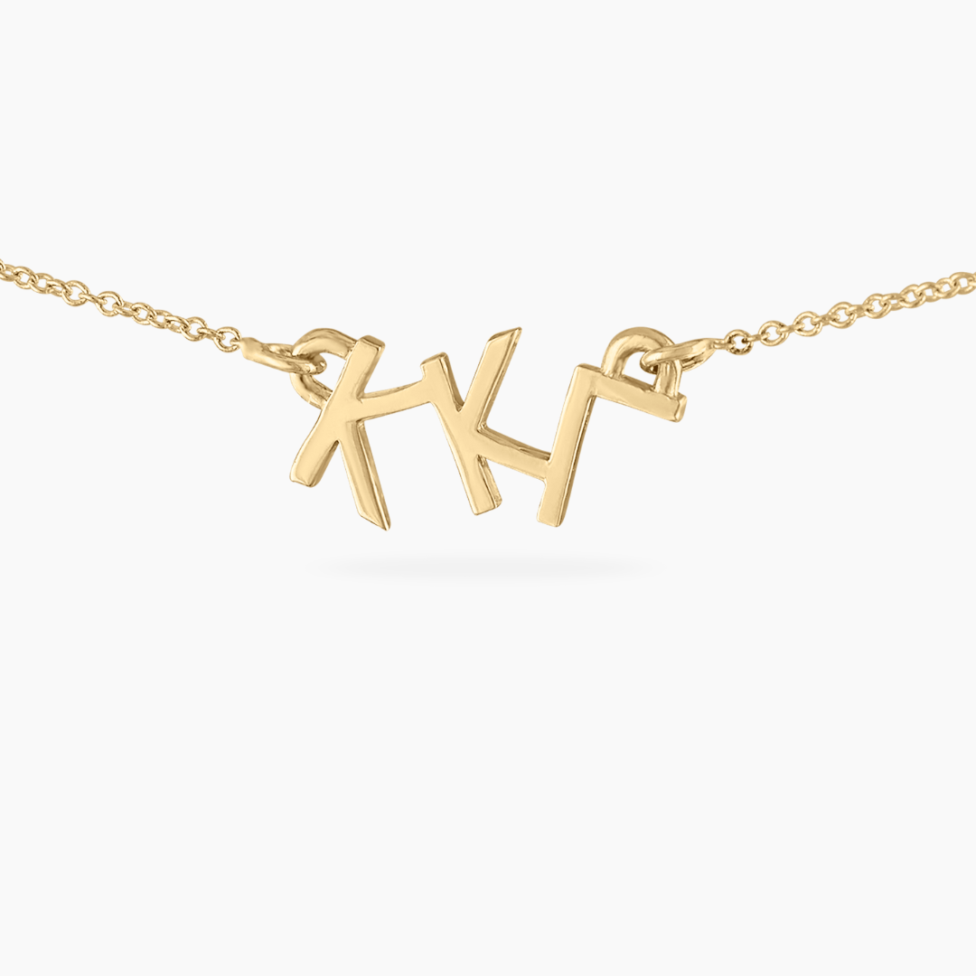 14k Gold Kappa Kappa Gamma necklace | mazi + zo sorority jewelry
