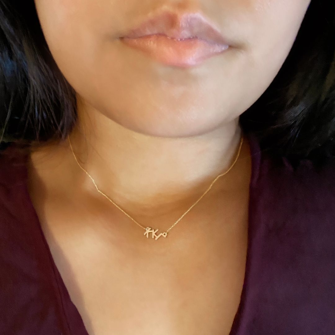 14k Gold Kappa Kappa Gamma necklace | mazi + zo sorority jewelry