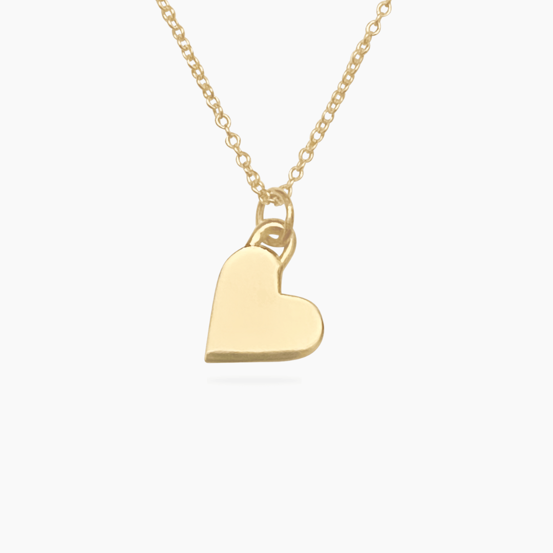 14k Gold Heart Necklace | mazi + zo jewelry