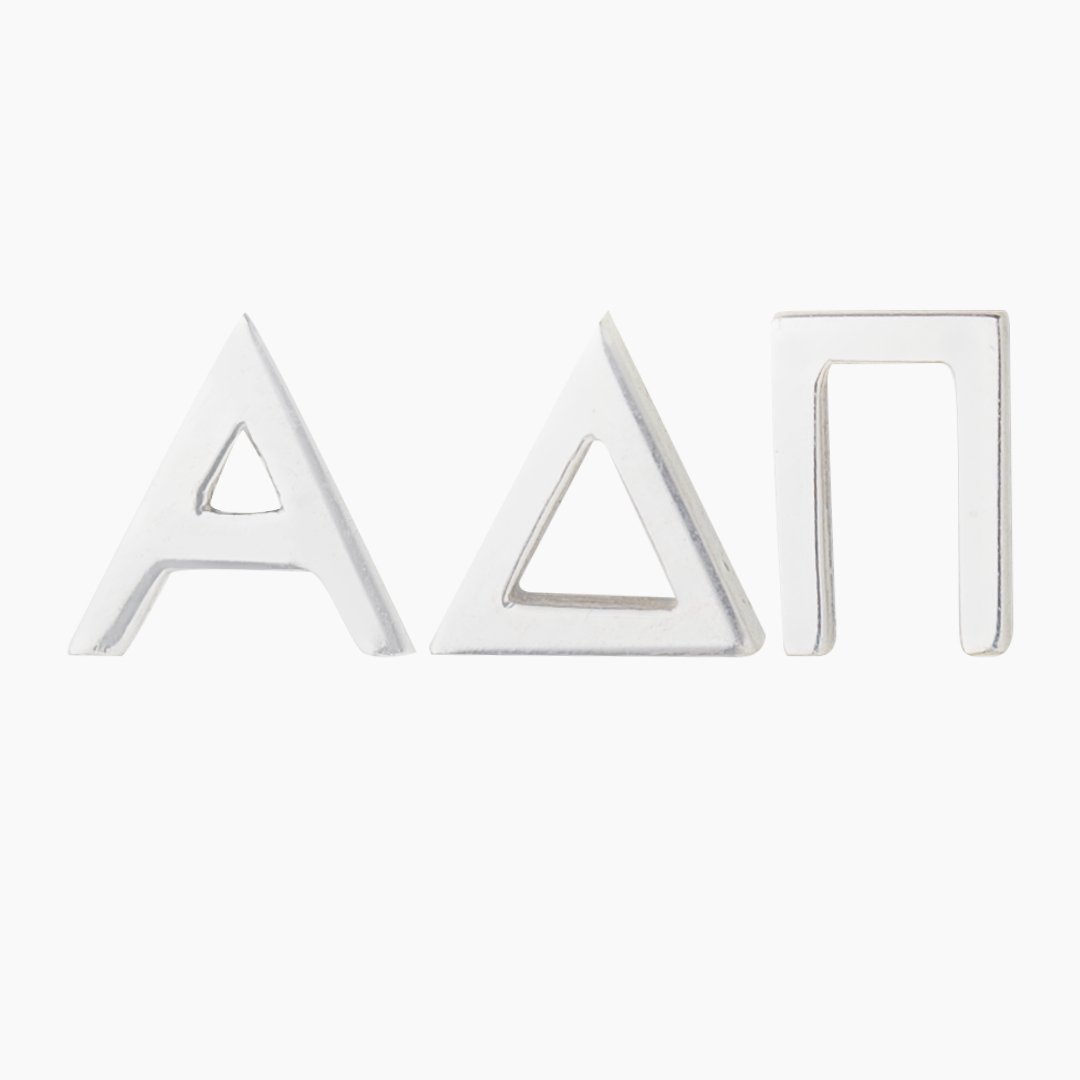 Sterling Silver Alpha Delta Pi (ADPI) earrings | mazi + zo licensed sorority jewelry