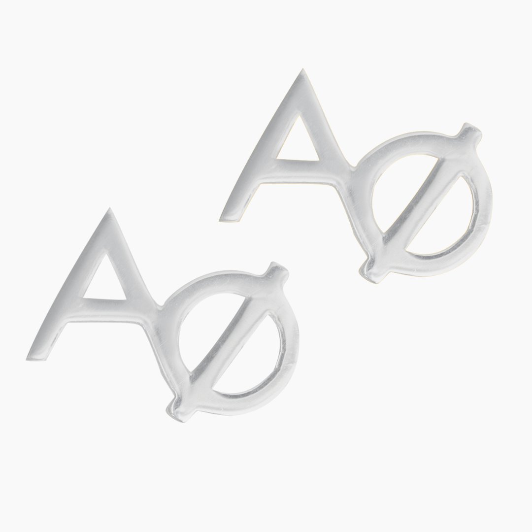 Sterling Silver Alpha Phi Earrings | mazi + zo sorority jewelry