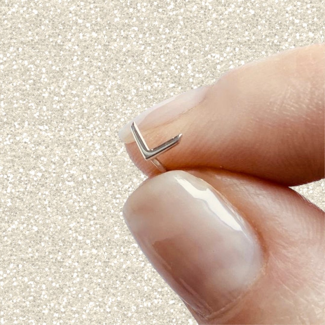 Sterling Silver Chevron Earring | mazi + zo jewelry