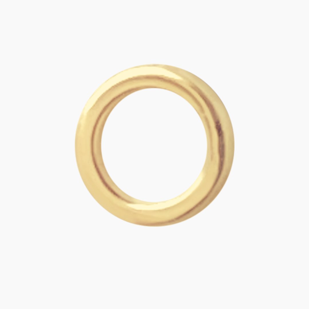 14k Gold Circle Earring | mazi + zo jewelry