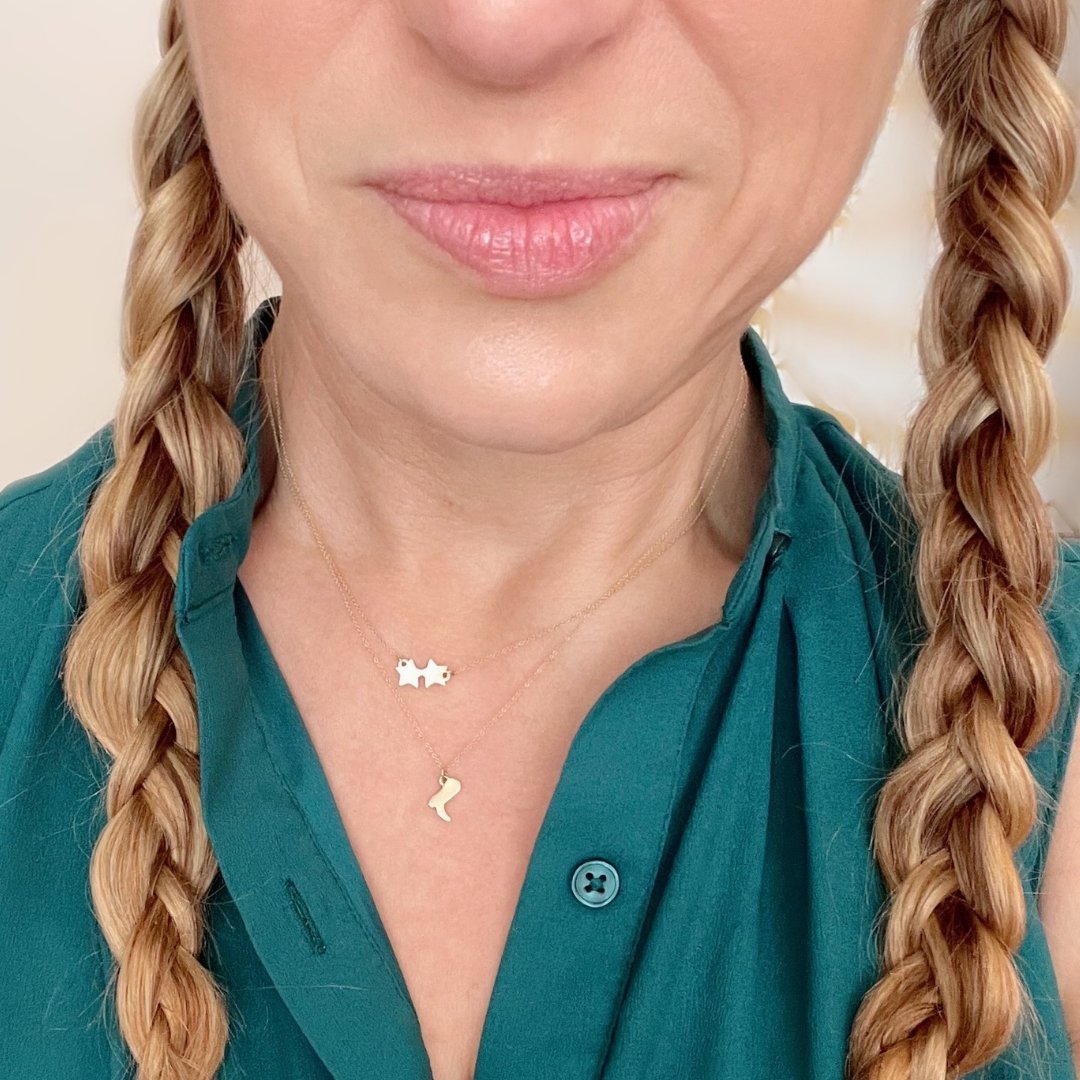 14k Gold Cowboy Boot Necklace | mazi + zo