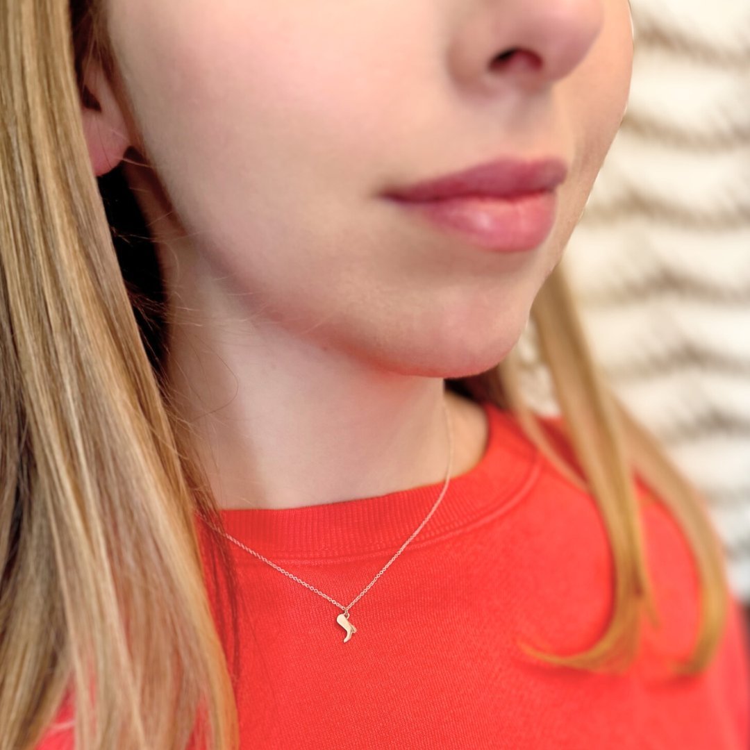 Sterling Silver Cowboy Boot Necklace | mazi + zo