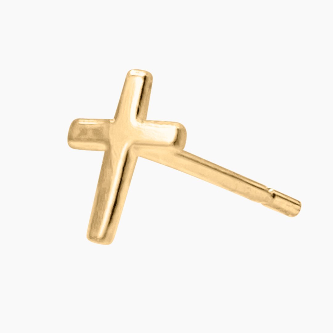14k Gold Cross Earrings | mazi + zo jewelry