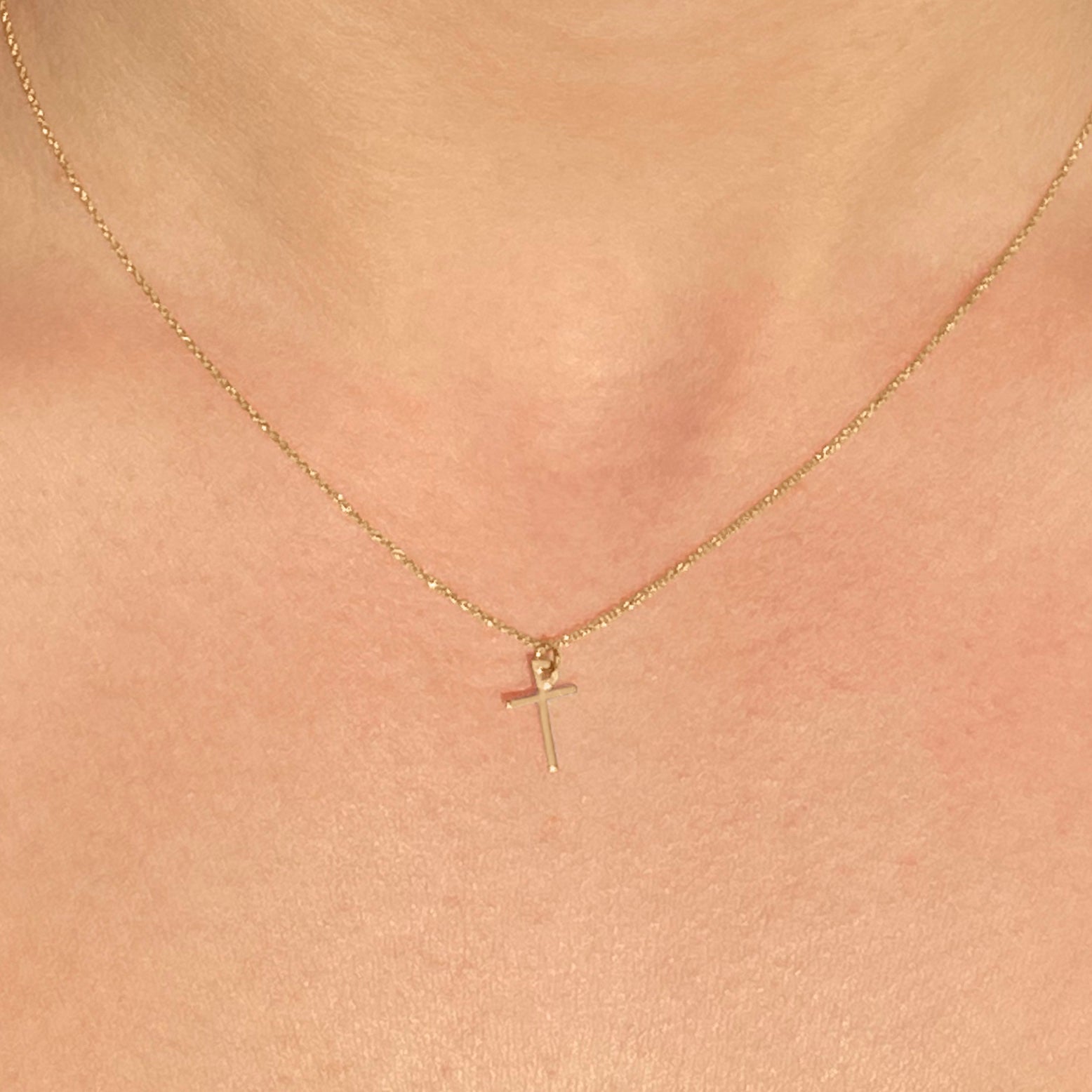 14k Gold Cross Necklace | mazi + zo jewelry