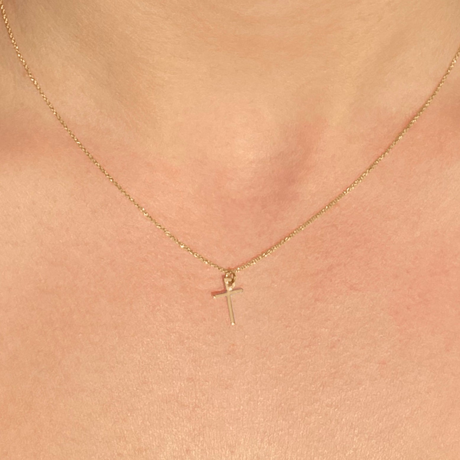 14k Gold Cross Necklace | mazi + zo jewelry