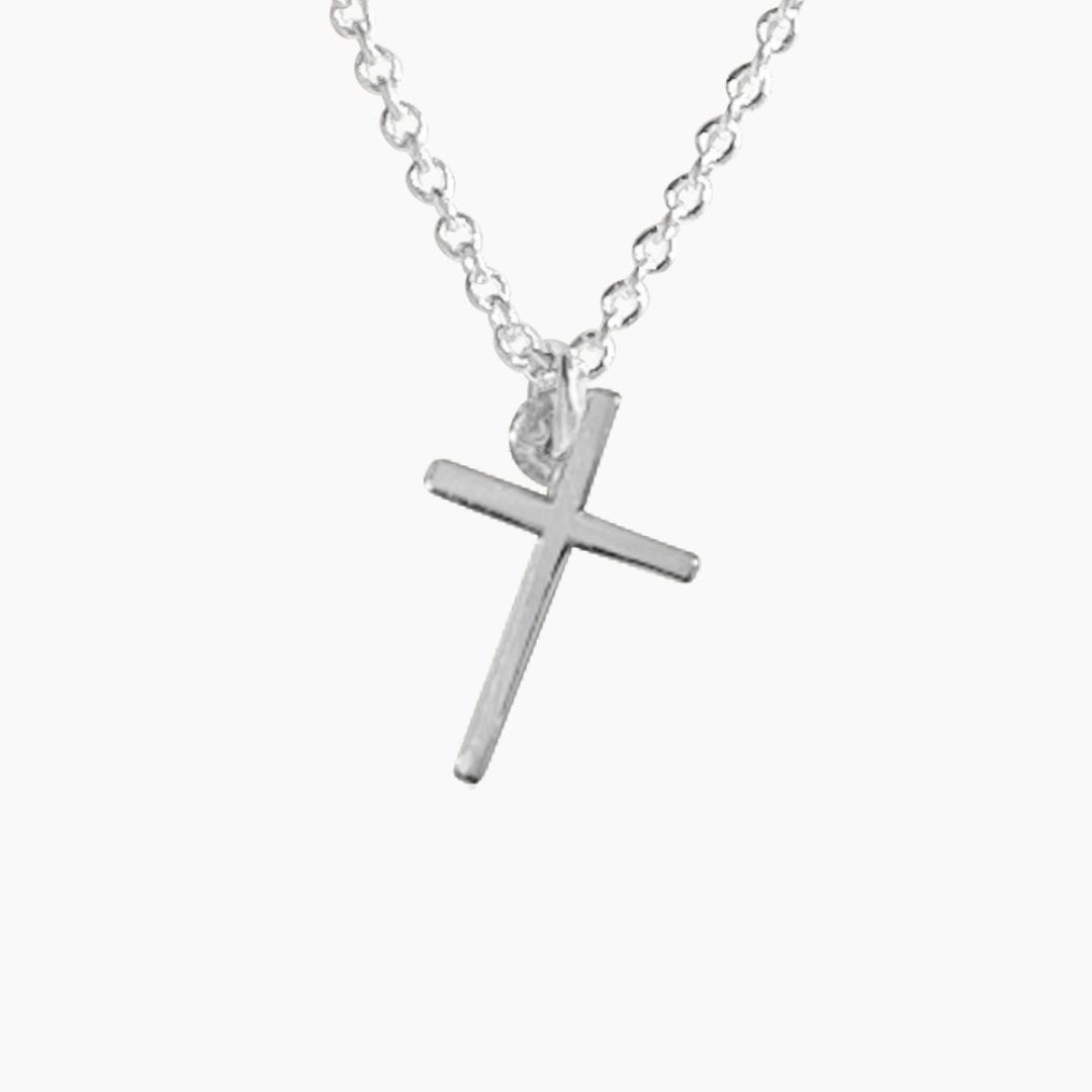 Sterling Silver Cross Necklace | mazi + zo jewelry