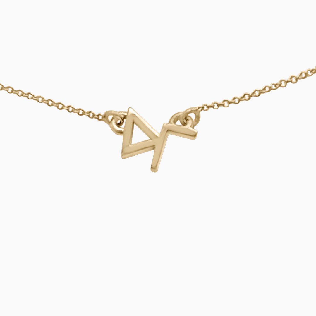 14k Gold Delta Gamma Necklace | mazi + zo sorority jewelry