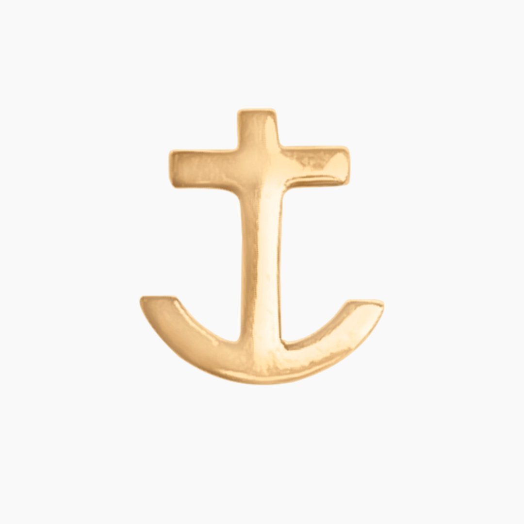 14k Gold Anchor Earring | mazi + zo jewelry