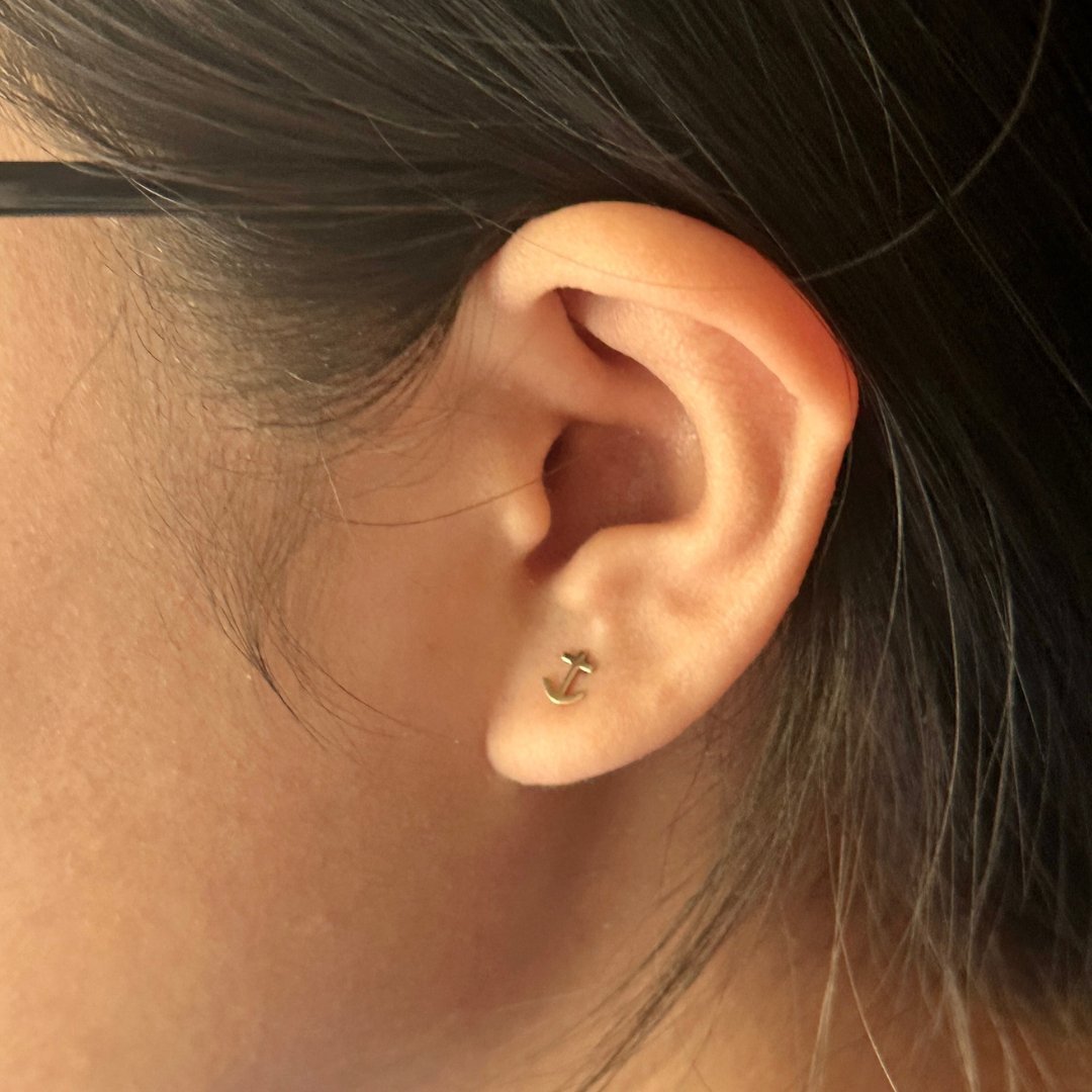 Delta Gamma Anchor Earrings | Gold| mazi + zo sorority jewelry