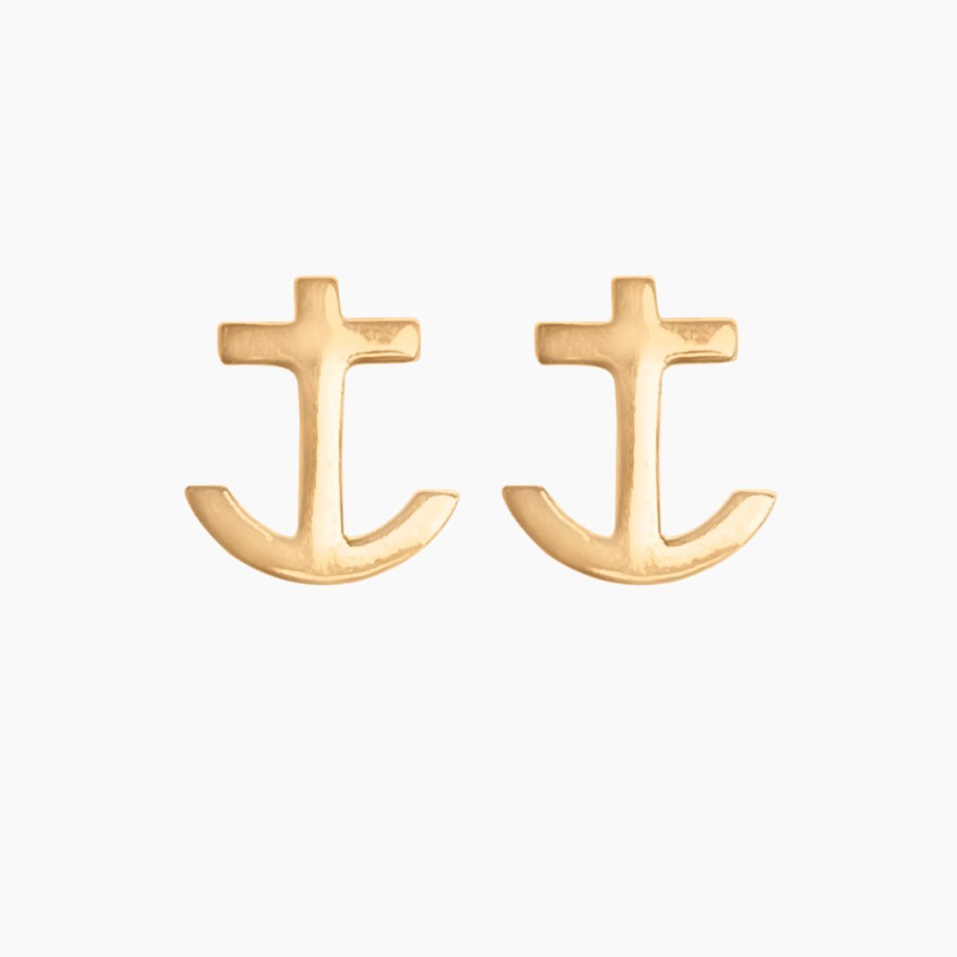 Delta Gamma Anchor Earrings | Gold| mazi + zo sorority jewelry