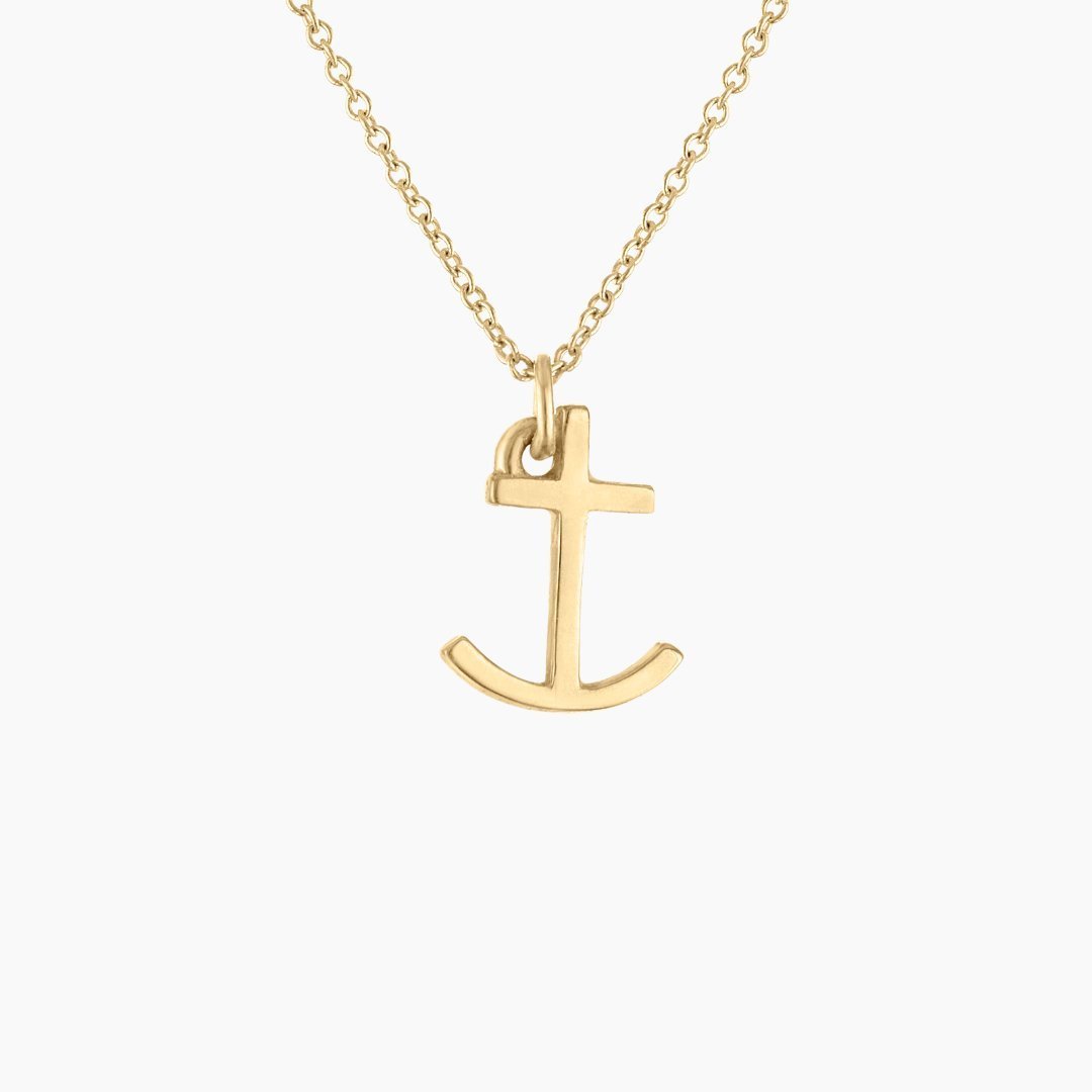 14k gold Anchor Charm necklace | mazi + zo sorority jewelry