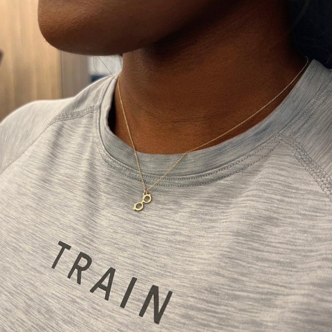 14k Gold Fashionista Sunglasses Necklace | mazi + zo