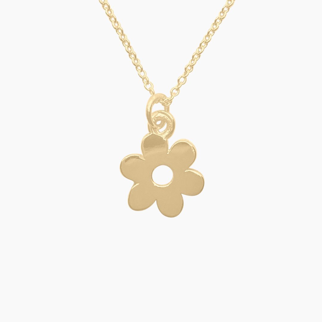 14k Gold Flower Necklace | mazi + zo