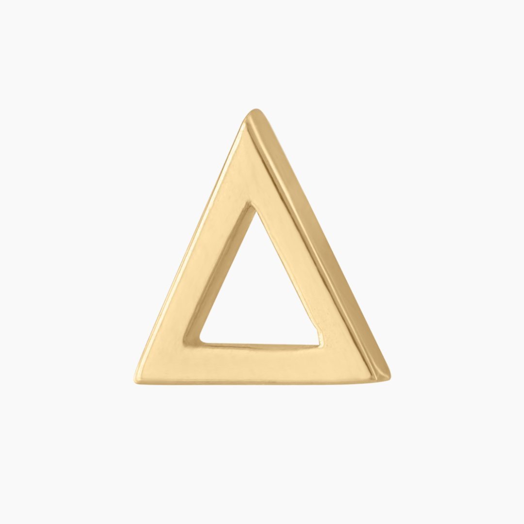 14k Gold Greek Delta Earring | mazi + zo sorority jewelry