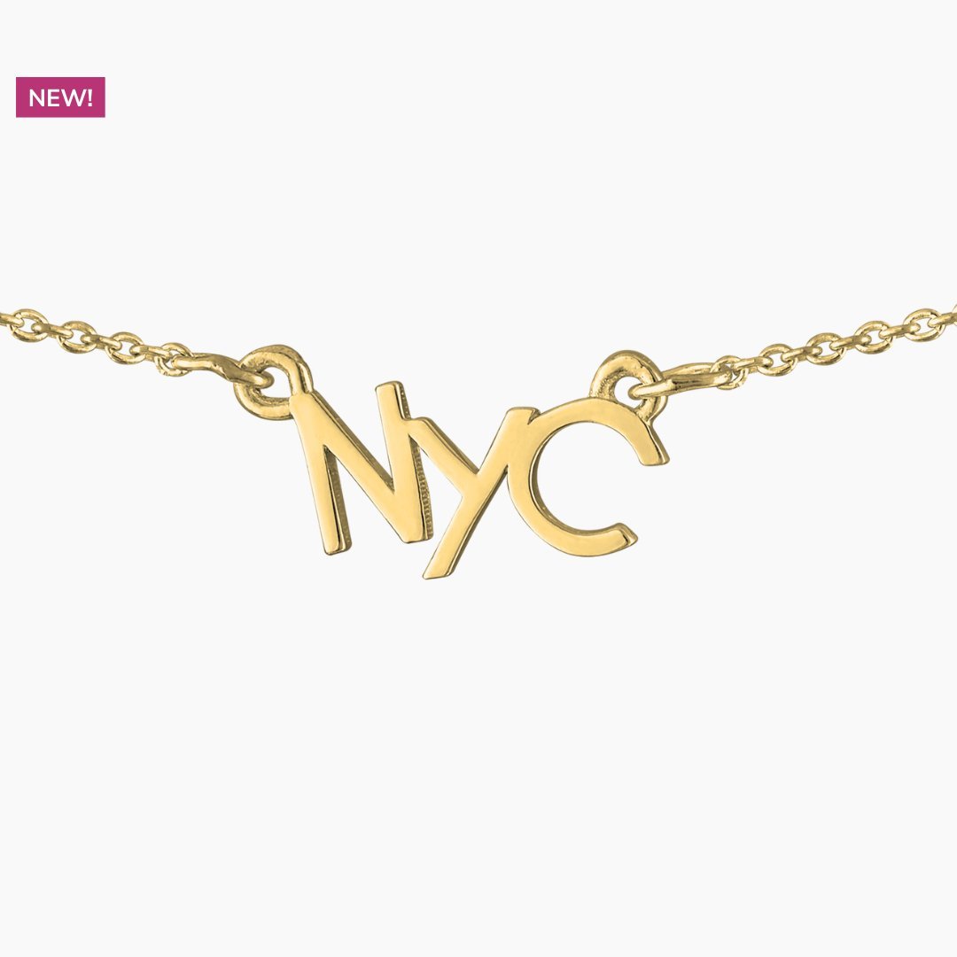 14k Gold NYC Necklace | I love NYC | mazi + zo jewelry