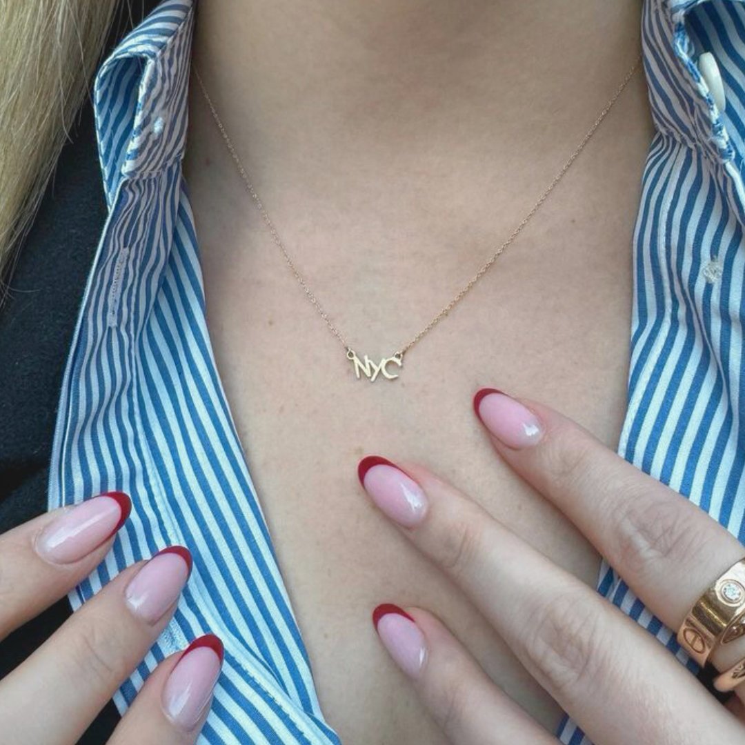 14k Gold NYC Necklace | I love NYC | mazi + zo jewelry