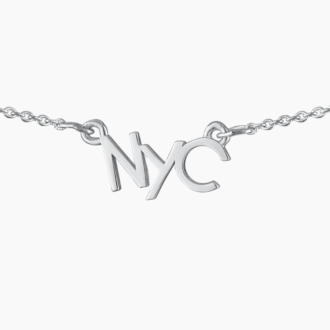 I Love NYC Necklace in Sterling Silver
