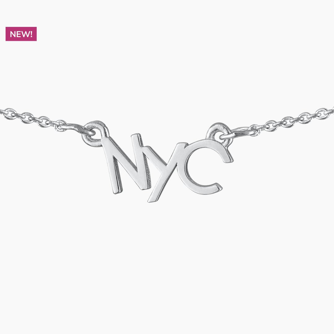Sterling Silver NYC Necklace | I love NYC | mazi + zo jewelry