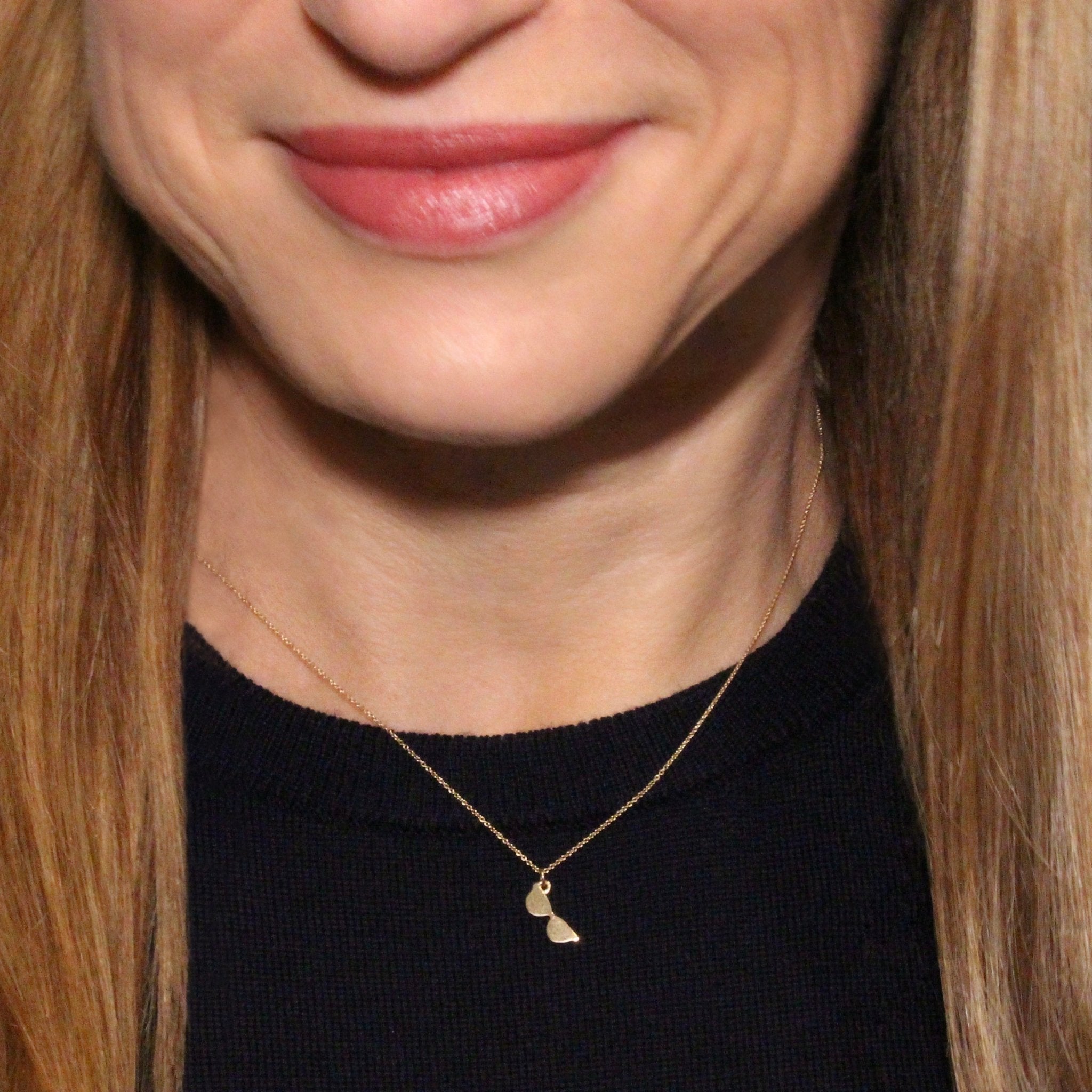 14k Gold Wayfarer Sunglasses Necklace | mazi + zo