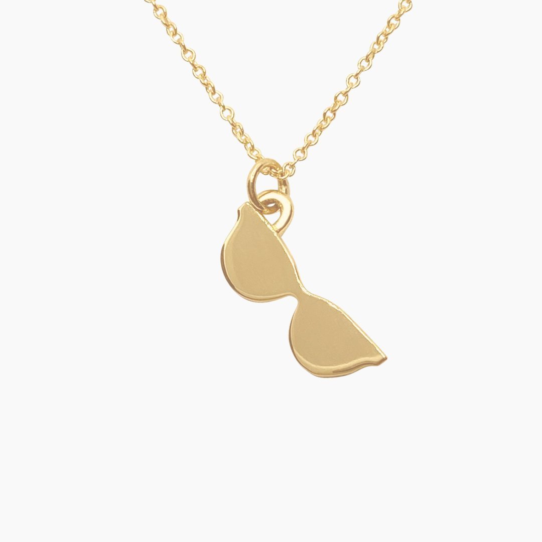 14k Gold Wayfarer Sunglasses Necklace | mazi + zo