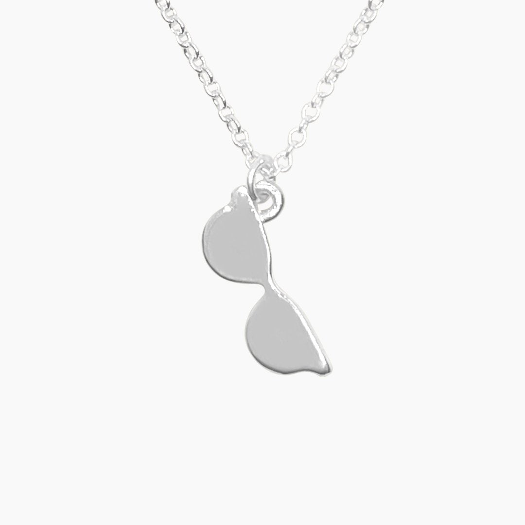 Sterling Silver Wayfarer Sunglasses Necklace | mazi + zo