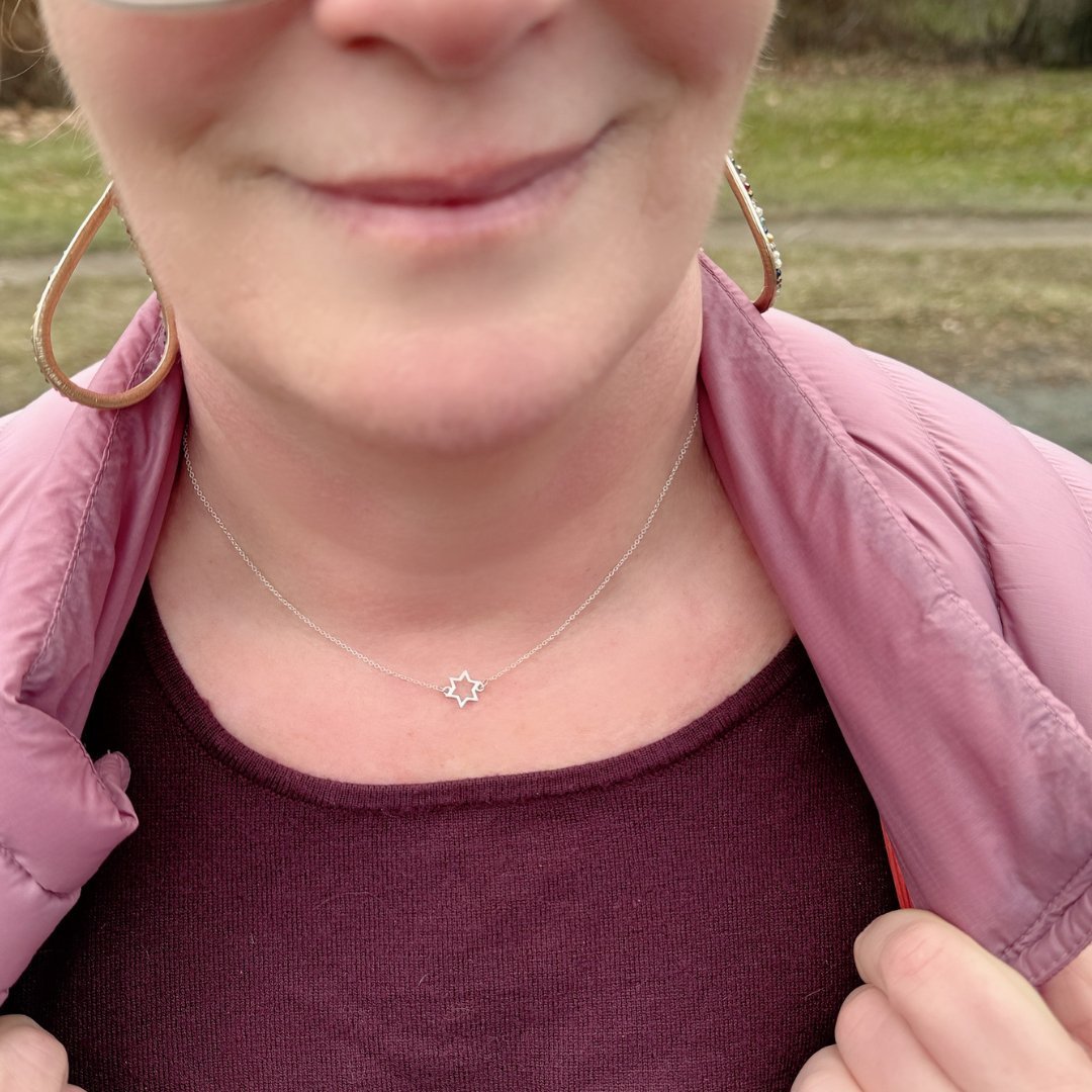 Sterling Silver Star of David Necklace | Jewish Star Jewelry | mazi + zo jewelry