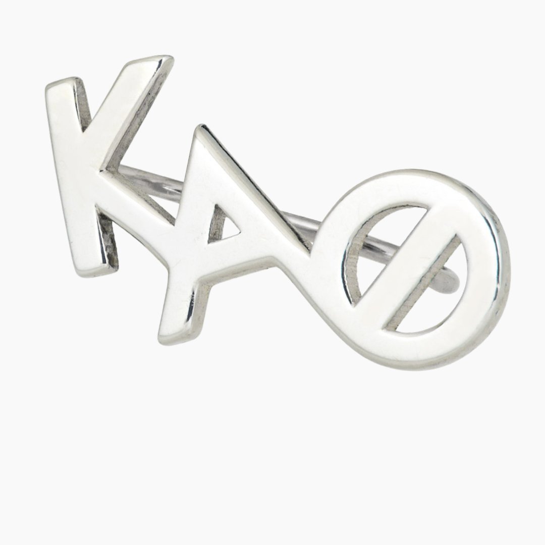 Sterling Silver Kappa Alpha Theta Climber Earring | mazi + zo sorority jewelry