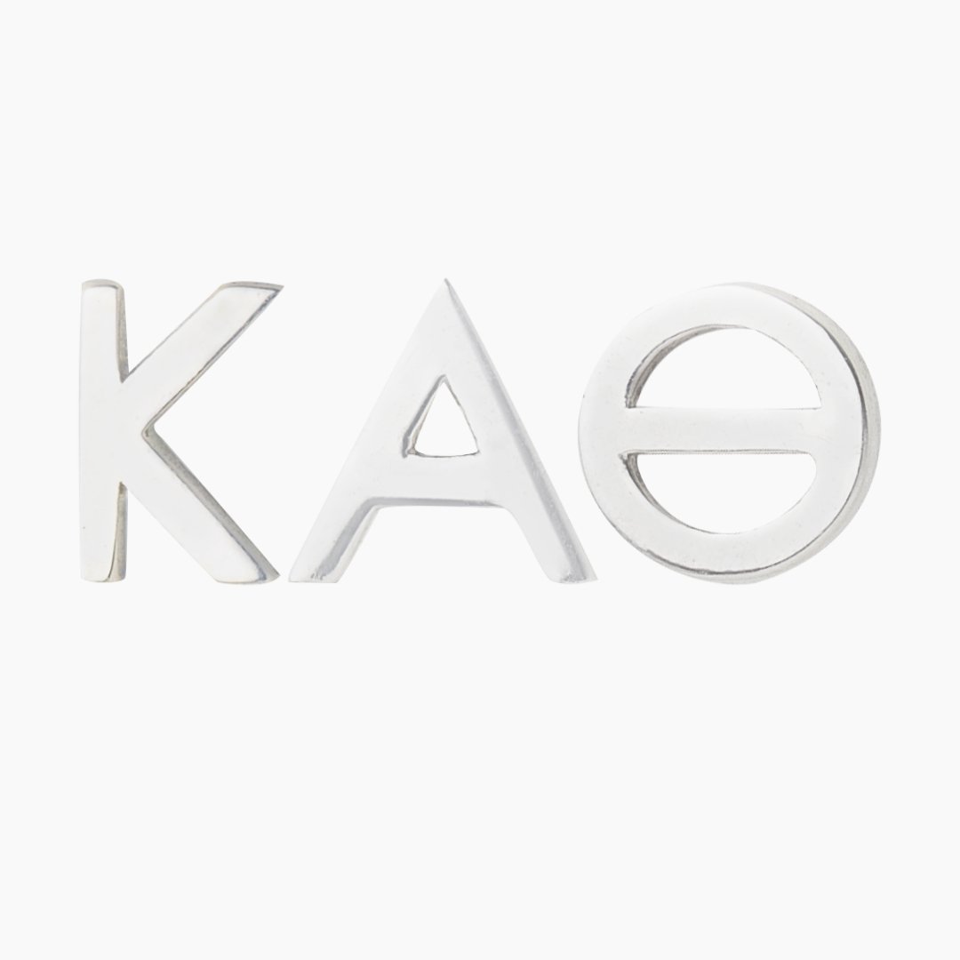 Sterling Silver Kappa Alpha Theta Earrings | mazi + zo sorority jewelry