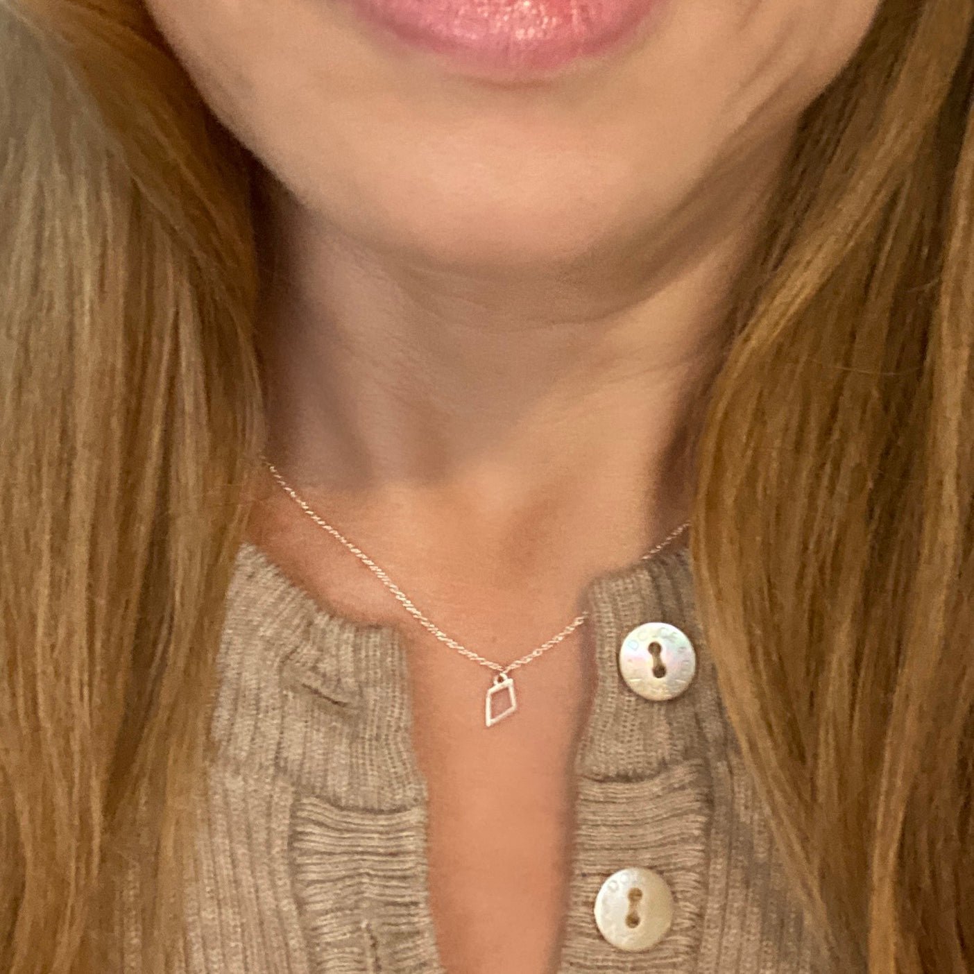 Sterling Silver Theta Kite Necklace | Kappa Alpha Theta | mazi + zo sorority jewelry