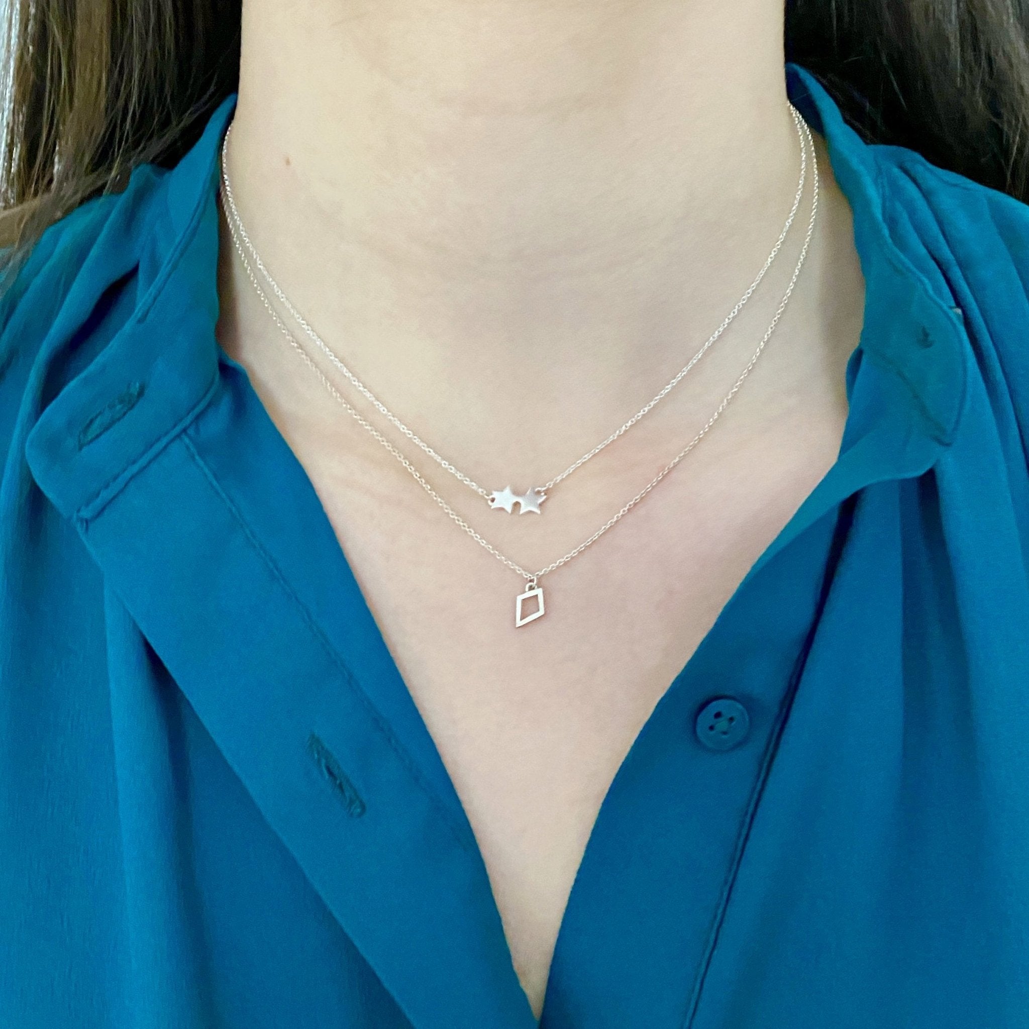 Sterling Silver Theta Kite Necklace | Kappa Alpha Theta | mazi + zo sorority jewelry