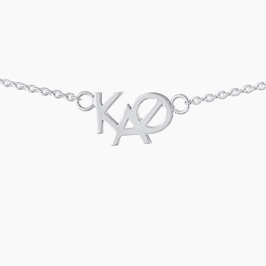 Silver Kappa Alpha Theta necklace by mazi + zo