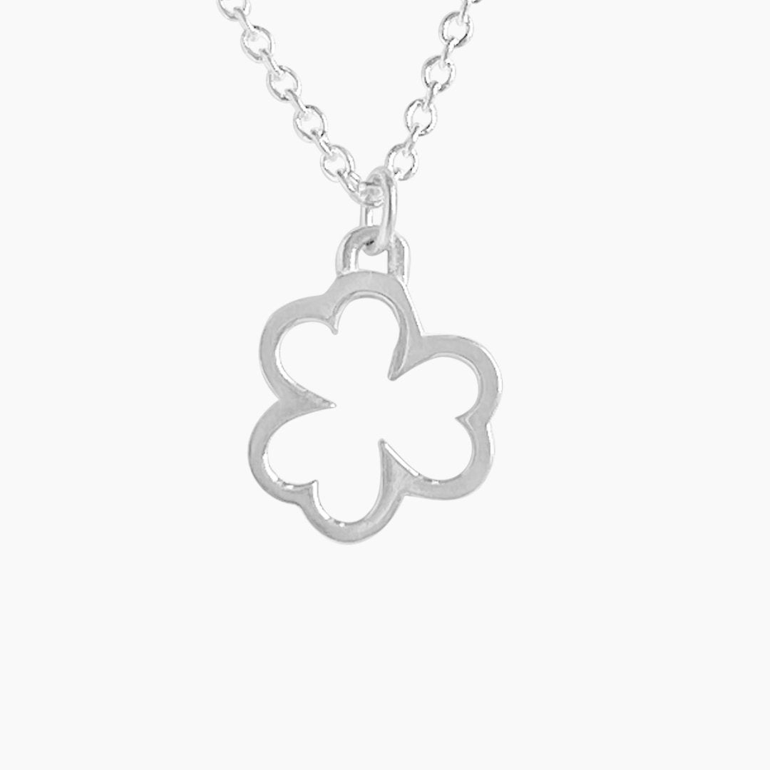 Sterling Silver Shamrock Necklace | mazi + zo jewelry
