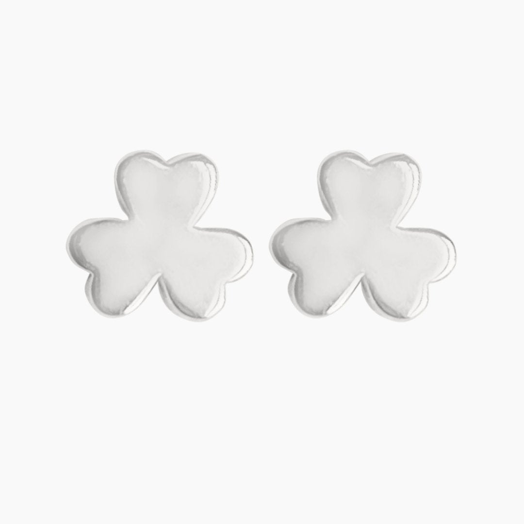 Sterling Silver Shamrock Earrings | mazi + zo jewelry