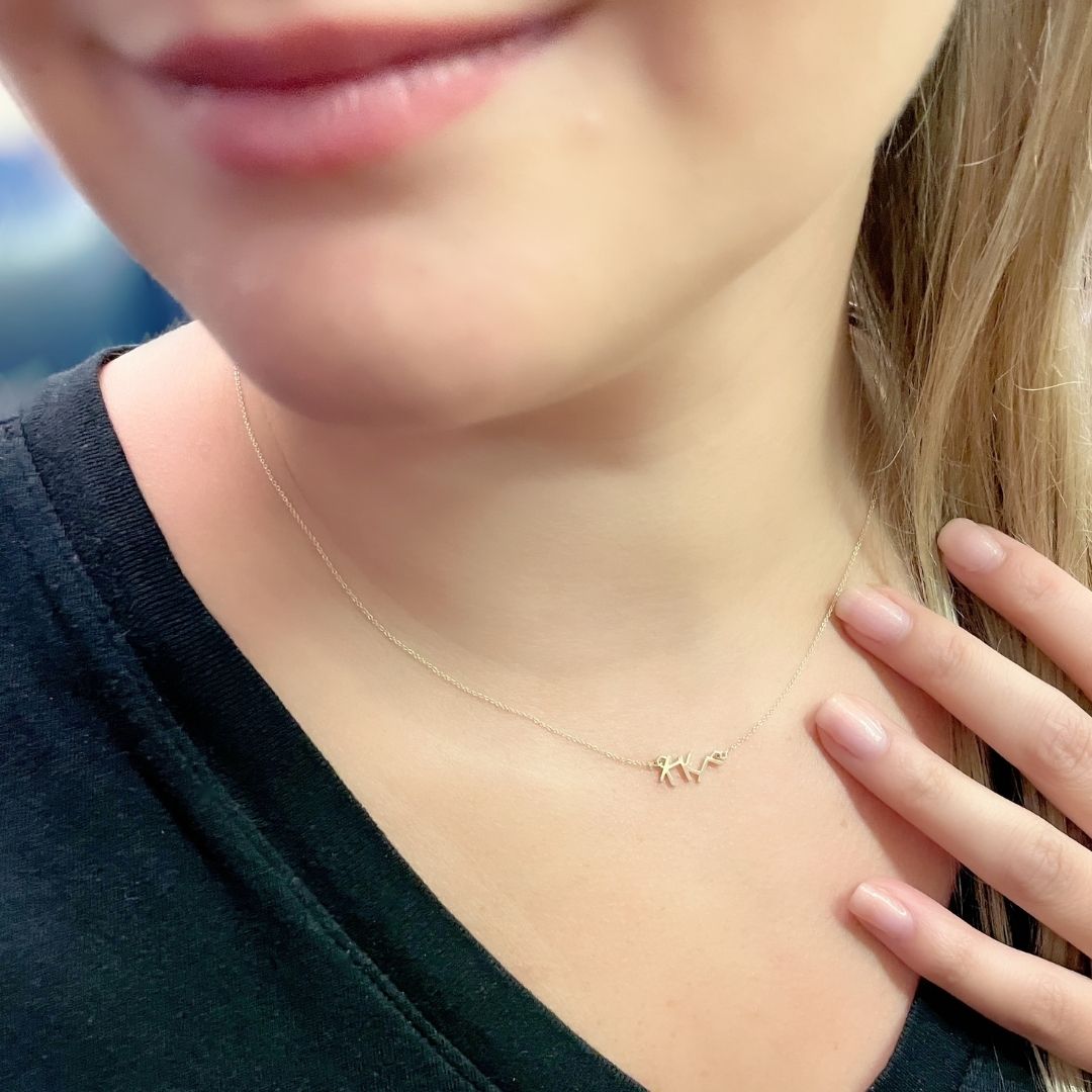 14k Gold Kappa Kappa Gamma necklace | mazi + zo sorority jewelry